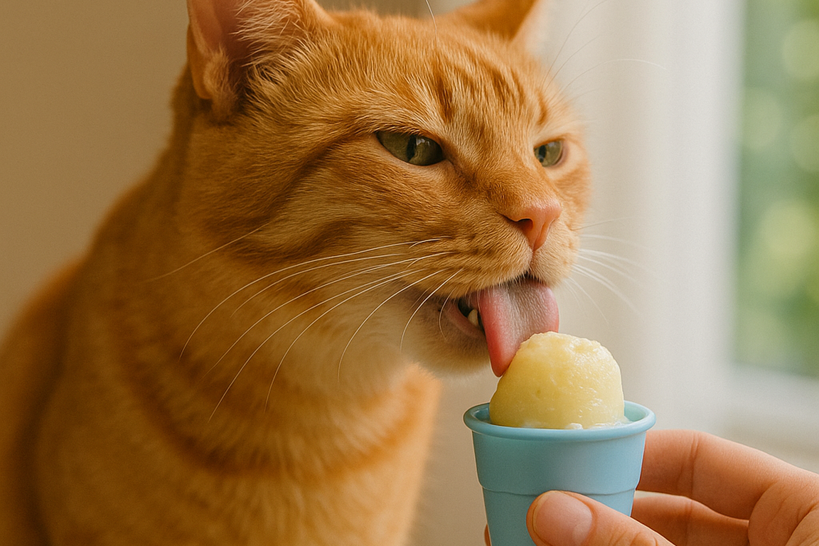 Frozen treats for cats